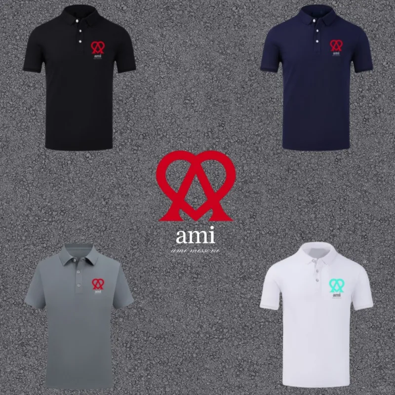 

2025 Outdoor Golf Summer New Gentlemen Breathable Short Sleeve High Quality Collar Top Casual Sports Business Polo Shirt