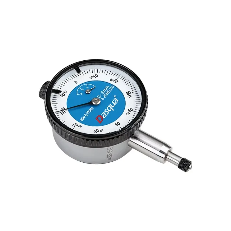 

Dasqua High Accuracy Dial Gauge 0-5mm 0.01 Graduation Lug Back Jeweled Bearings Mini Dial Indicator 5MM