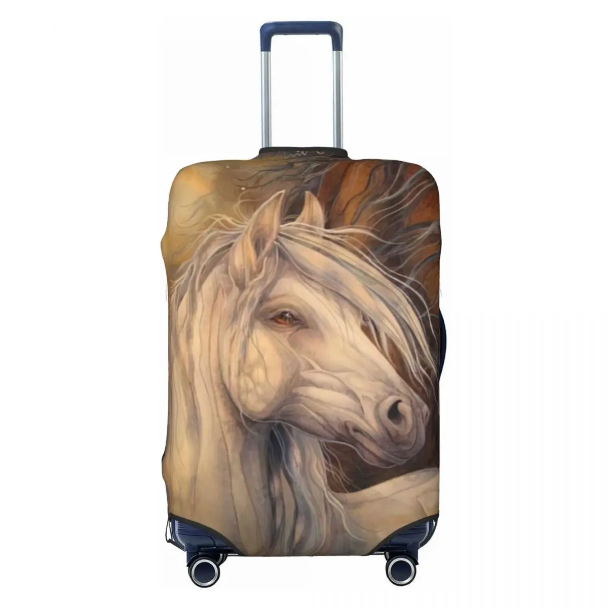 Horses Print Luggage Protective Dust Covers Elastic Waterproof 18-32inch Suitcase Cover Travel Accessories