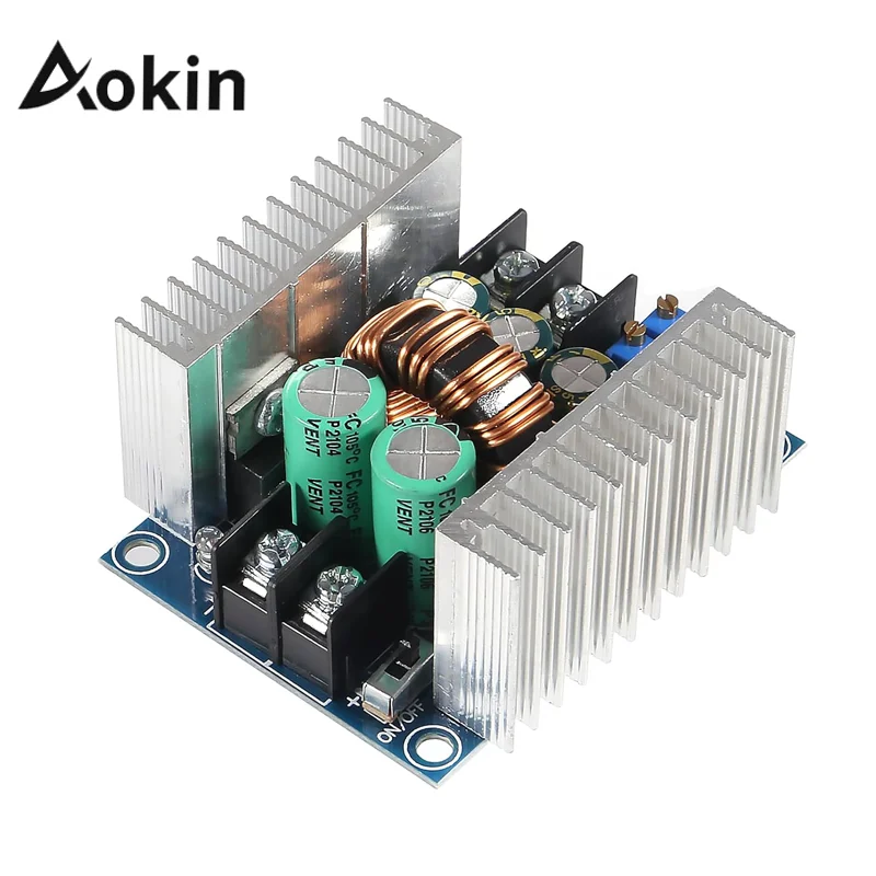 

Aokin 20A 300W CC CV Step Down Module DC 6-40V to 1.2-36V Voltage Regulator Buck Converter Constant Current Power Supply Module