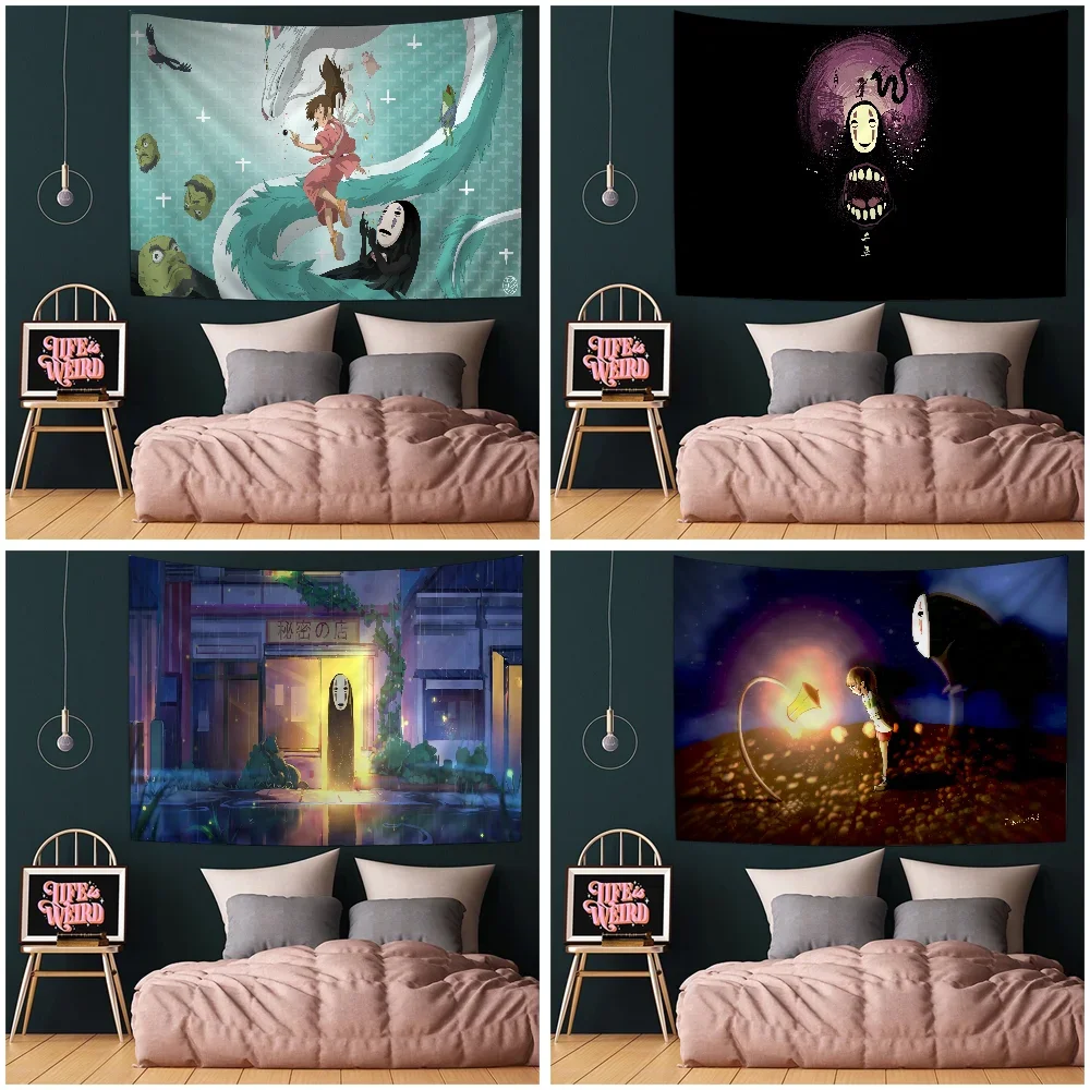 Studio ghibli no face DIY Wall Tapestry Art Science Fiction Room Home Decor Wall Art Decor