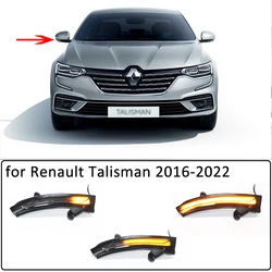 Dla Renault Talisman 2016-2021 dynamiczne lusterko boczne LED włączony kierunkowskaz sekwencyjny wskaźnik migacz świetlny