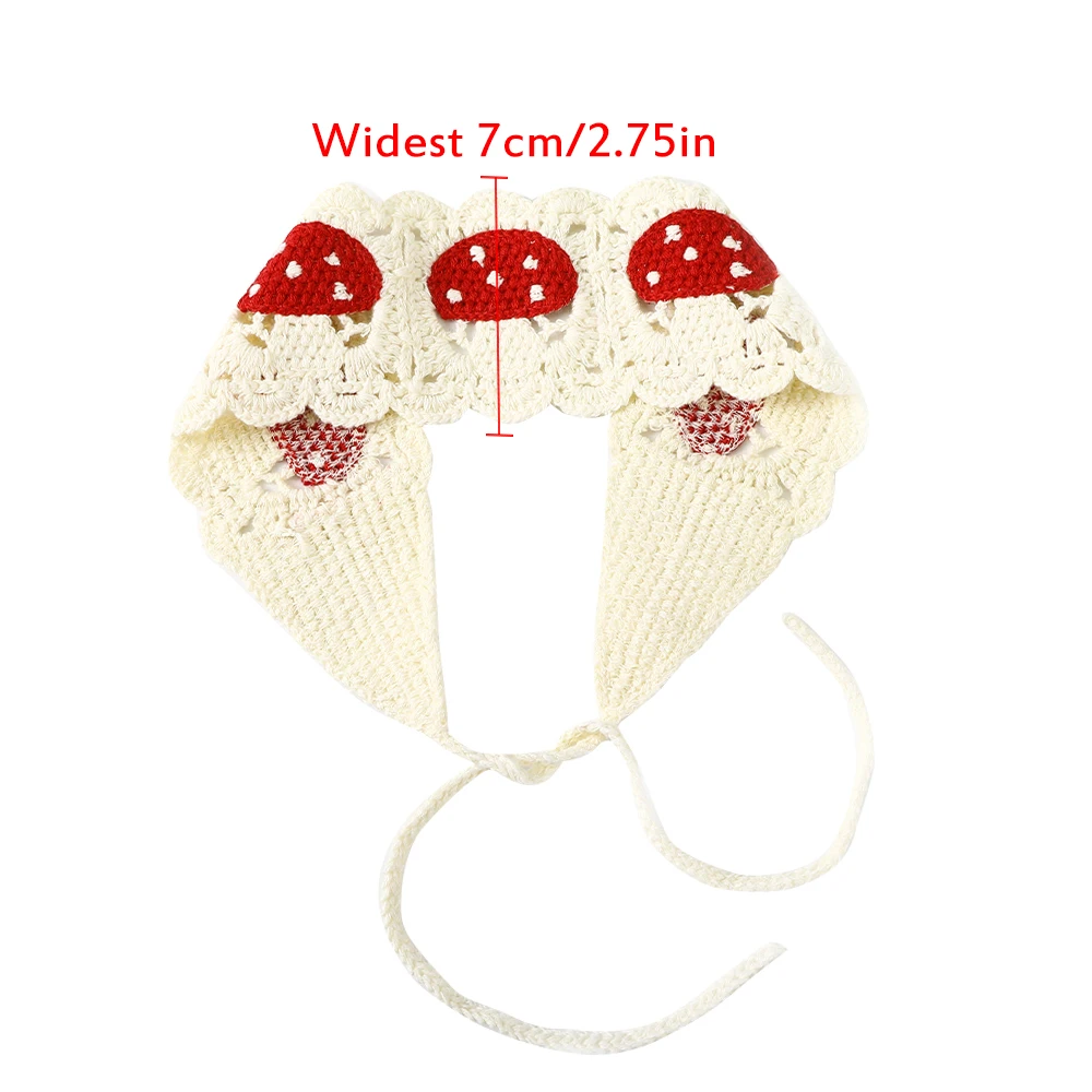 Knitted Headband Mushroom Knitted Headband Hair Bands for Women Headwear Knitting Mushroom Bandanas Hairband Hair Accessories