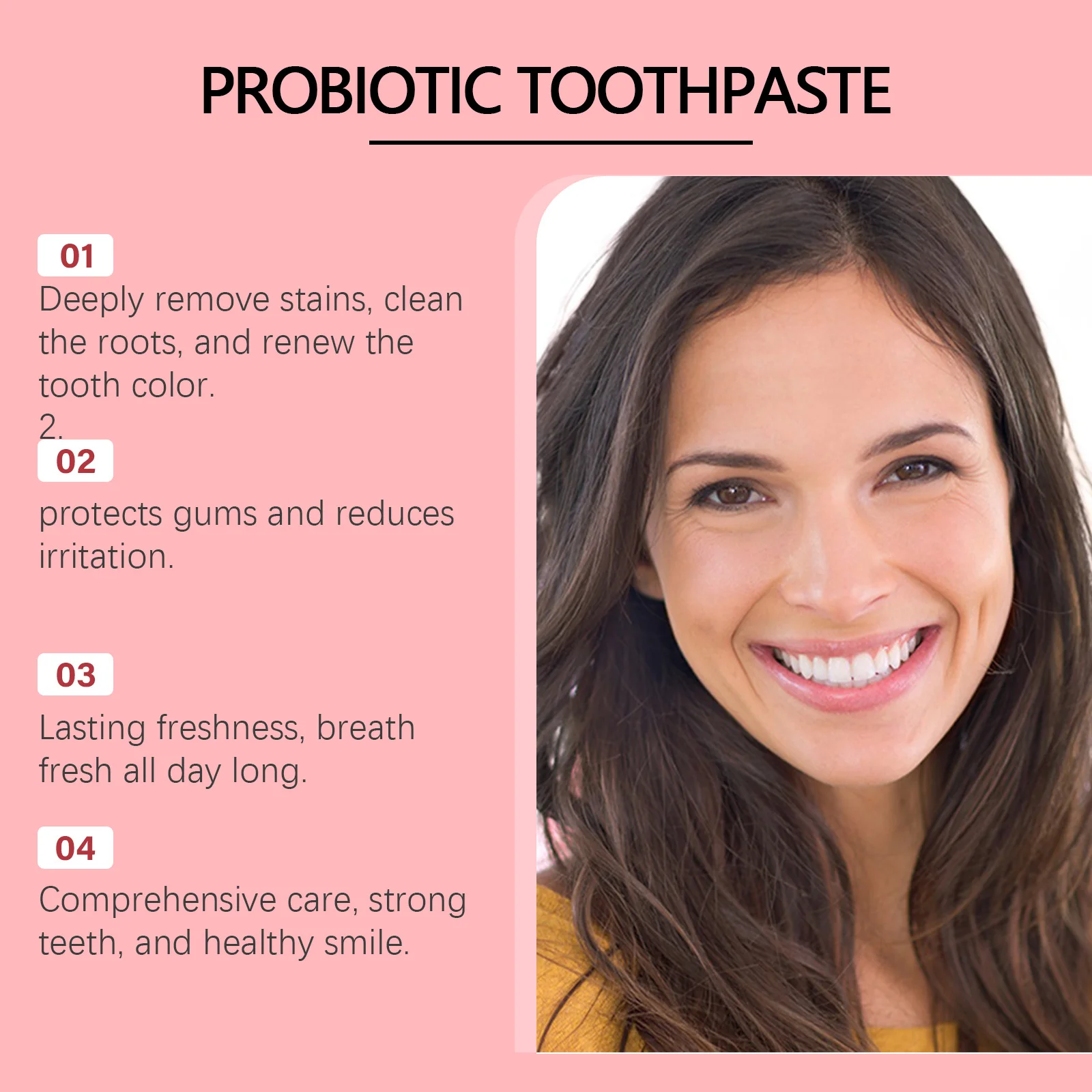 Sp-8 Probiotic Toothpaste Remove Yellow Teeth Cleansing Plaque Prevent Dental Caries Protect Oral Fresh Breath Tooth Whiten Care