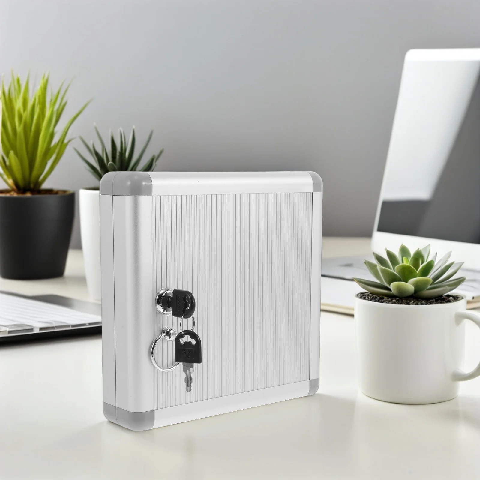 Wall Mounted Key Lock Box Heavy Duty Metal Key Cabinet Antitheft Organizer Ideal for Hotels Warehouses Offices Secure Storage