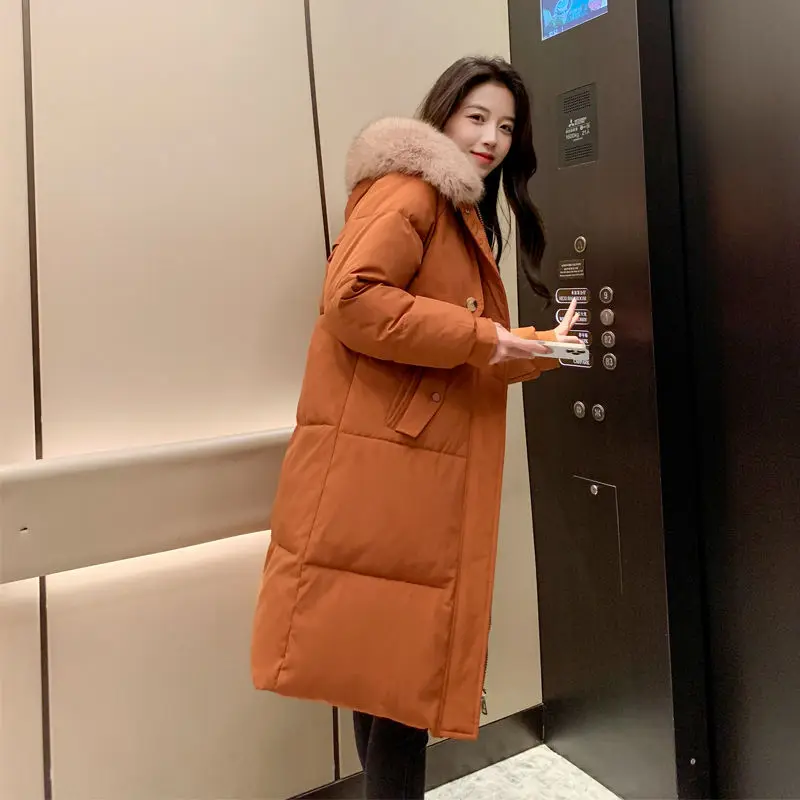 Women's Cotton Coat Mid-length Hooded Fashionable Versatile High Quality Outerwear New Style Women's Clothing Petite Comfortable