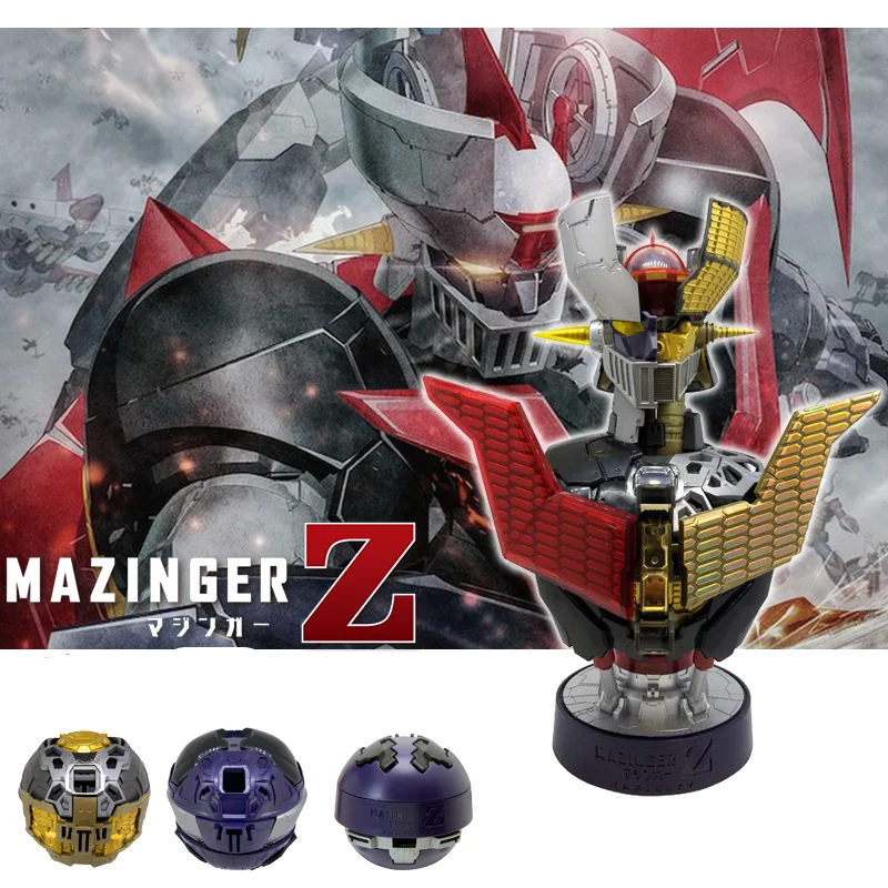 Bandai-Gashapon Toys, MAZINGER Z, Sculpture de tête, Buste assemblé, Modèle de figurine d'action, Ornements, Jouets pour garçons, Cadeaux authentiques