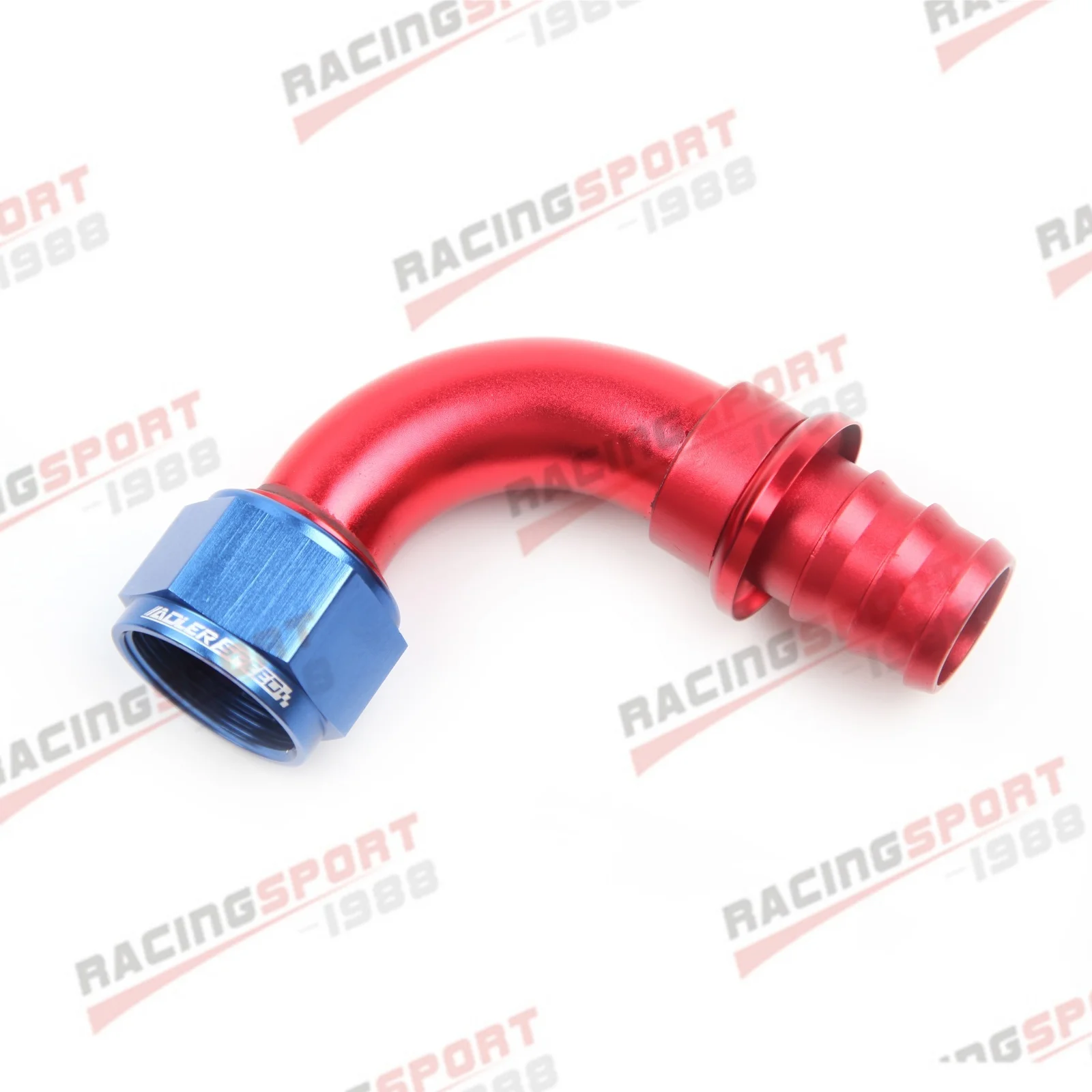 Universal Aluminum AN16 16AN Car Oil Fuel Fitting Oil Fuel Push On Hose 90 Degree Rubber Tube Hose End