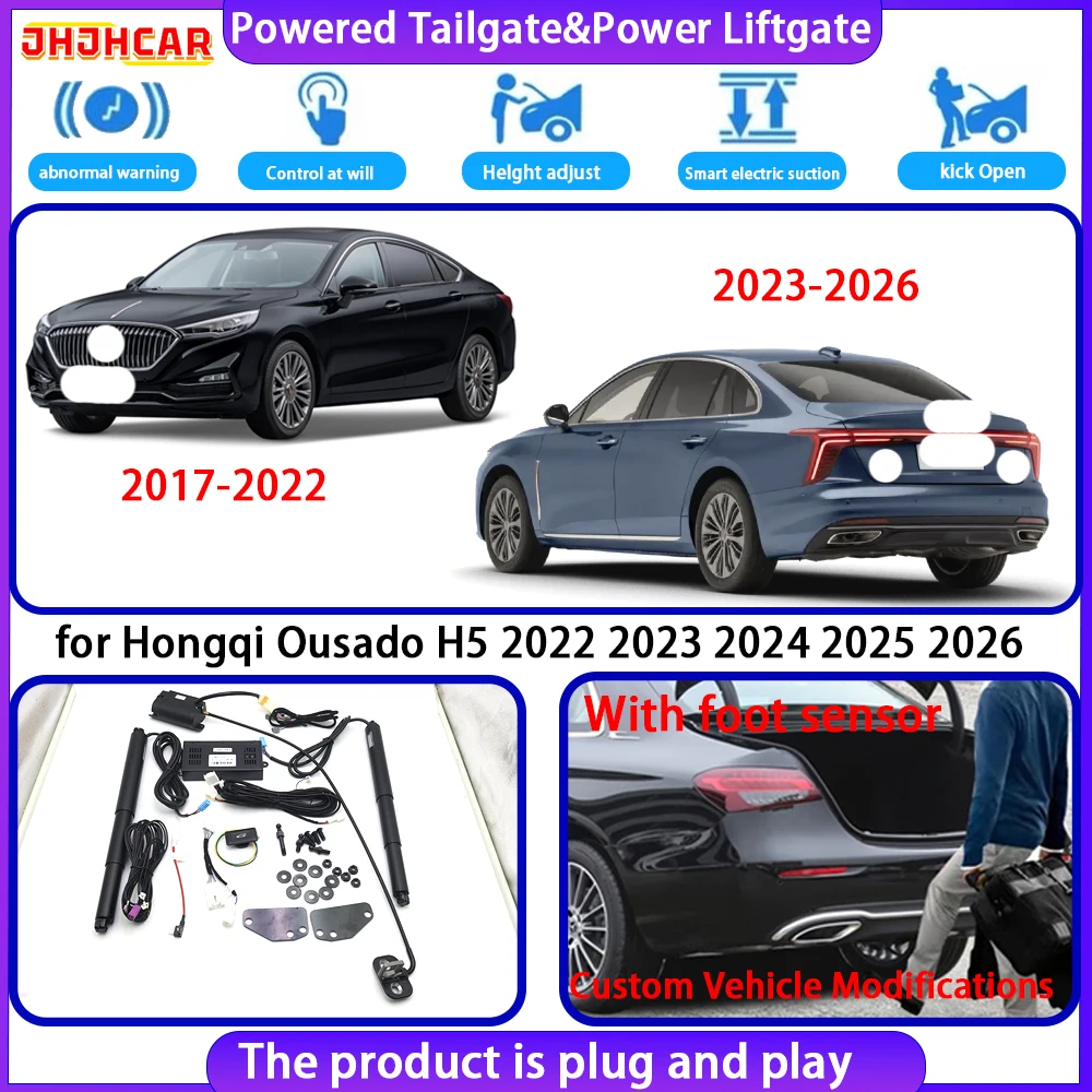 JHJHCAR for Hongqi Ousado H5 2022 2023 2024 2025 2026 Smart Automatic Electric Powered Tailgate Power Liftgate Tailgate System