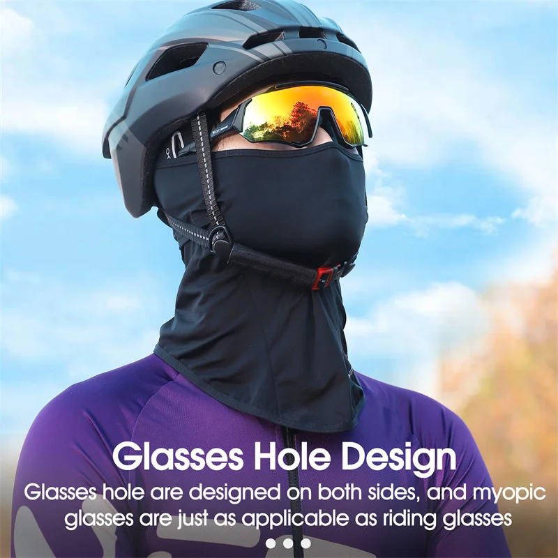 WEST BIKING Summer Cycling Ice Silk Balaclava Motorcycle Bicycle UV Protection Full Face Caps For Men Outdoor Hiking Sports