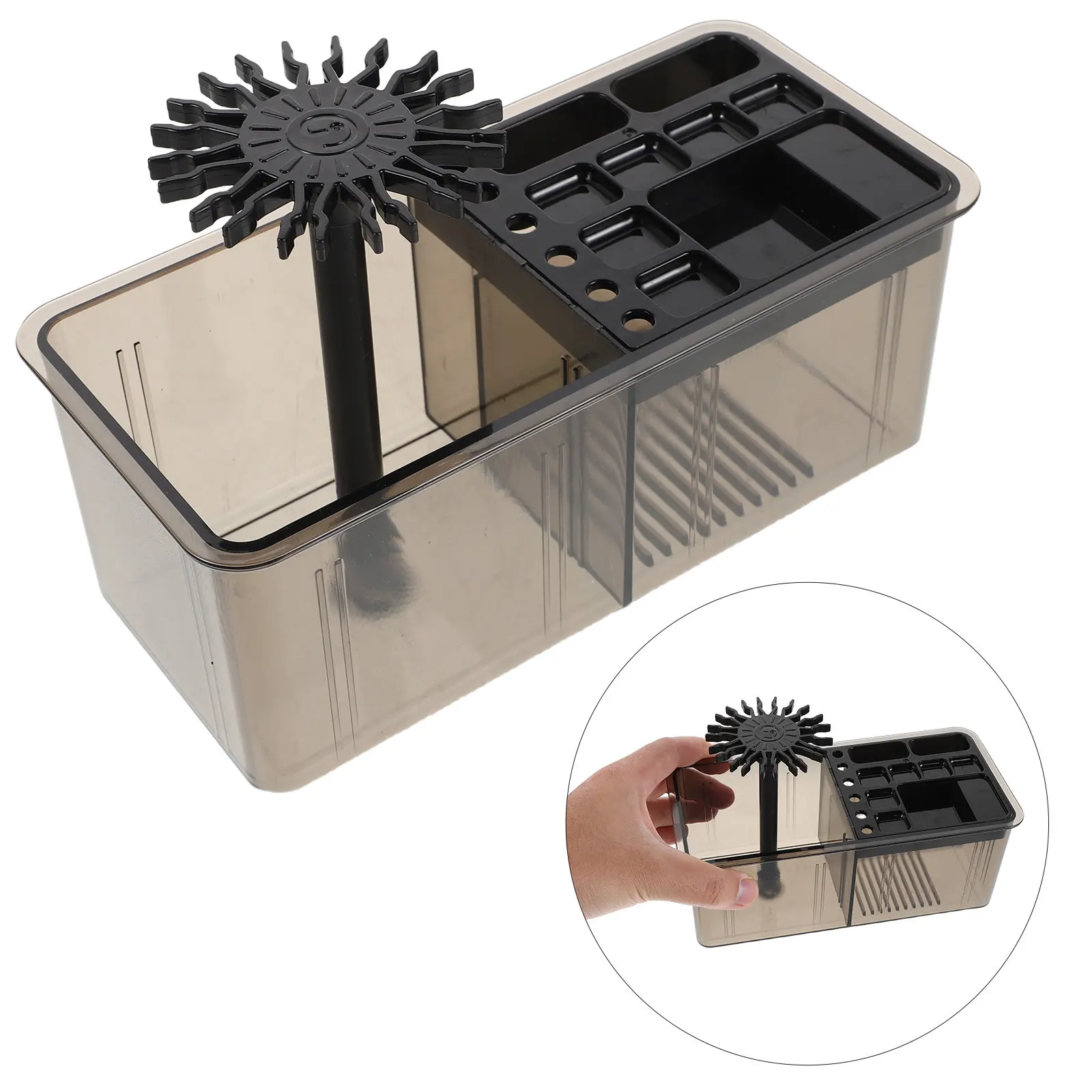 Multi-Purpose Plastic Hanging Brush Pen Holder for Calligraphy Painting Brushes Ink Storage Paint Organizer Desktop Decor Art