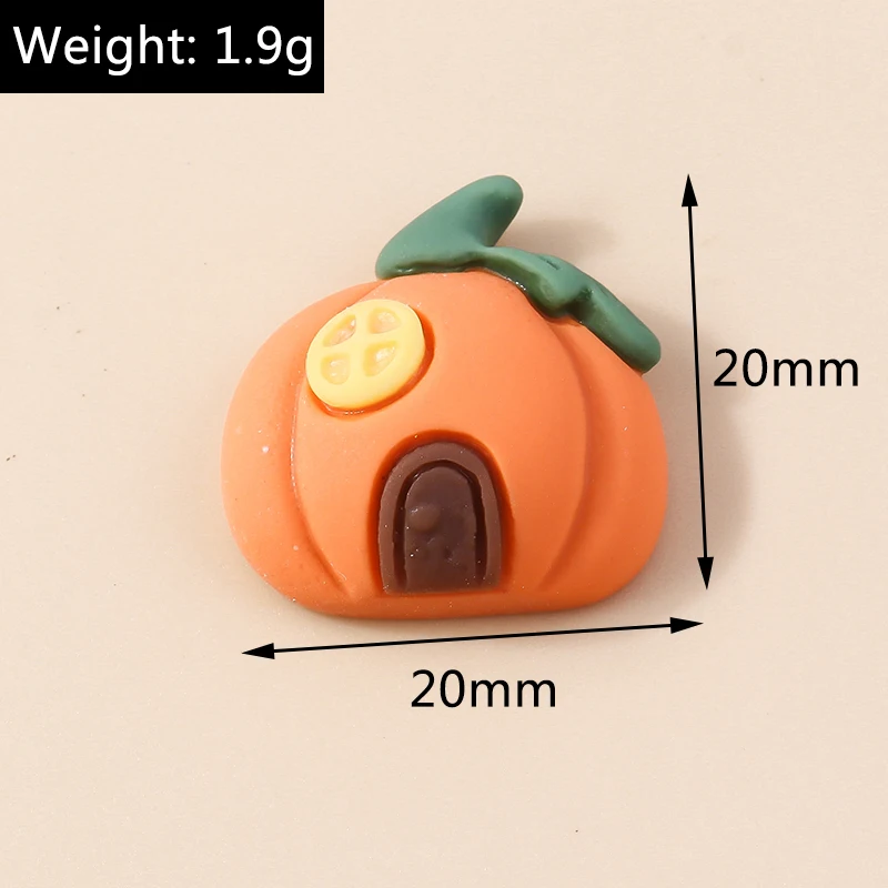 10 stücke gemischte Halloween Charms niedlichen Harz Witch Hut Katze Kürbis Mond Geist Charms Anhänger für DIY Schmuck machen Zubehör – Detail 23