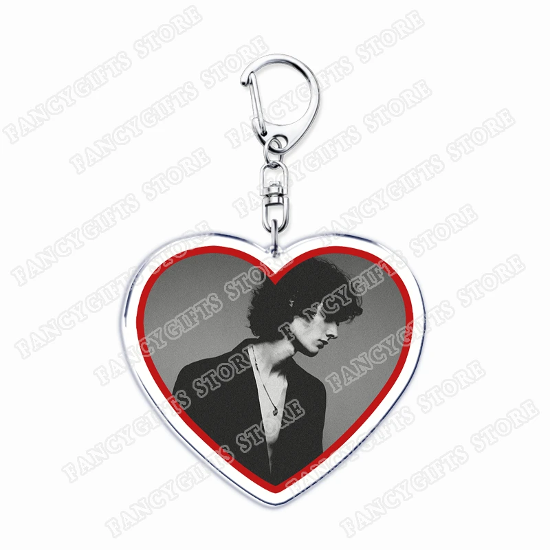 British Indie Rock Pop Singer Sombr Keychain for AccessoriesI Love My Boyfriend Back To Friends Heart Keyring Jewelry Fans Gifts