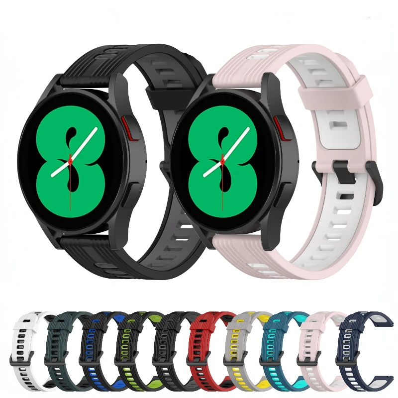 

22mm 20mm Silicone Strap For Huawei Watch GT Runner/2/Pro Quickfit Bracelet Wristband Correa For Samsung Galaxy Watch 4 /3 Band