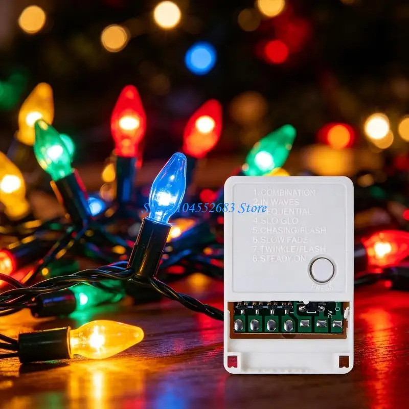 Adjustable Knob Controller LED Strips 8 Twinkle Modes LED String Dimmer 