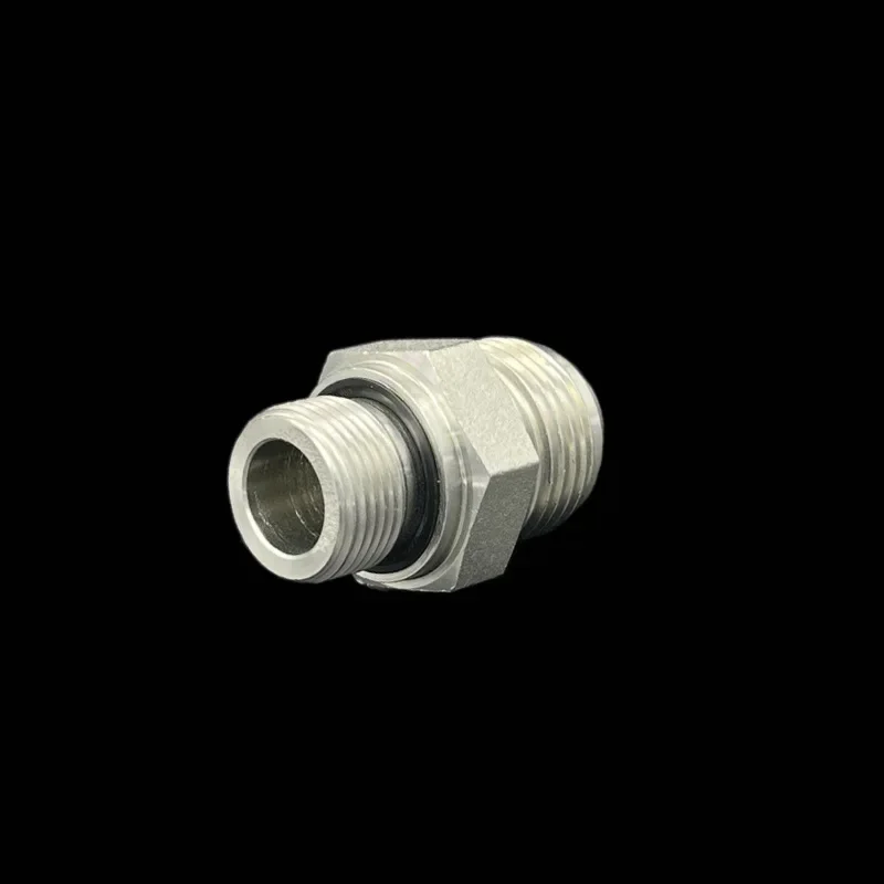 High pressure Tube fittings Hydraulic Transition Straight Through Metric Thread to NPT External Cone Oil Connector Accessories