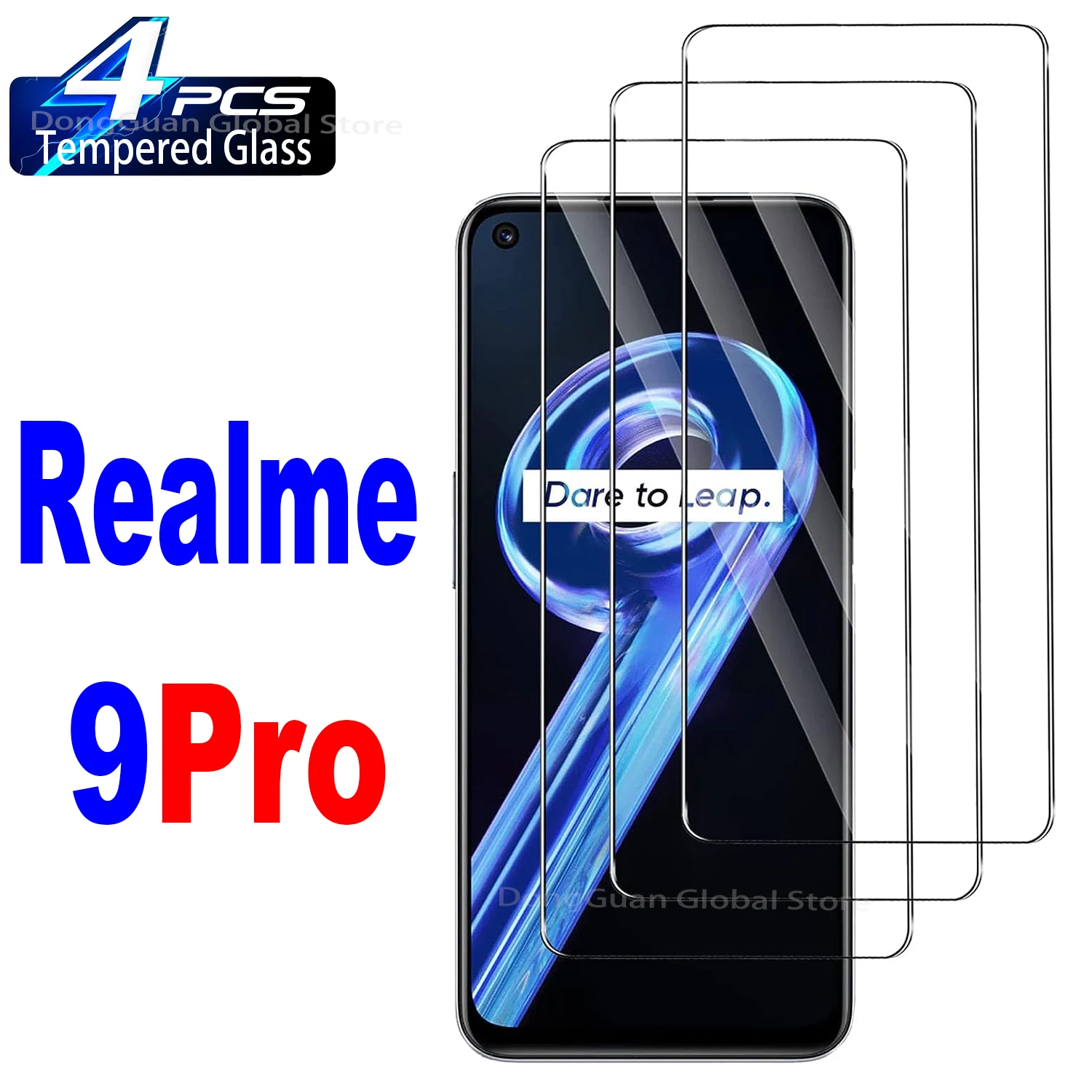 

2/4Pcs Tempered Glass For Realme 9 Pro 9Pro Screen Protector Glass Film