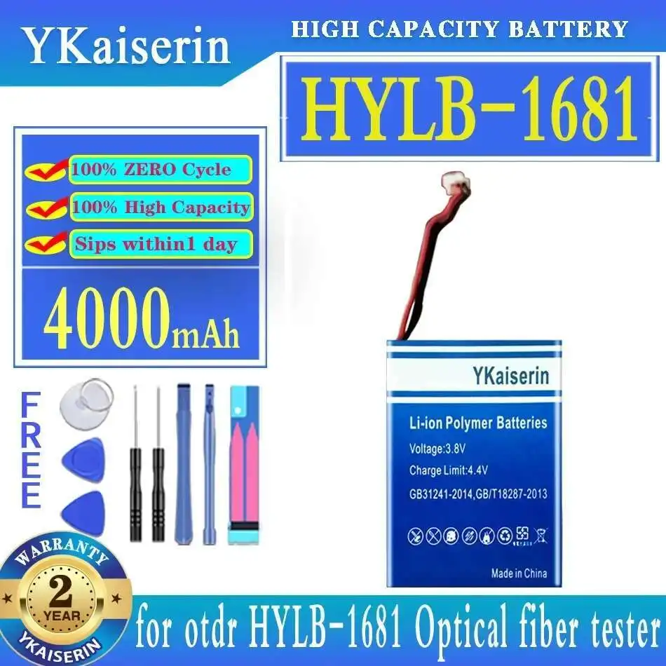 

For Otdr Hylb-1681 Optical Fiber Tester Reliable Replacement High Compatibility 4000Mah Optic Battery