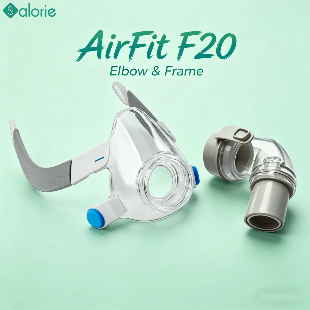 Replacement Frame and Elbow Connector for F20 CPAP Masks Elbow Frame Compatible with AirFit F20 & AirTouch F20 Easy Installation