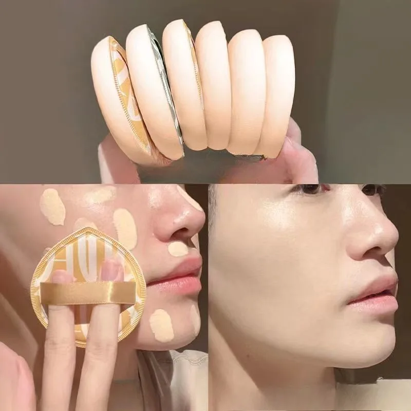 Esponja cosmética de algodón de azúcar de gran tamaño, esponja súper suave, cojín de aire, esponjas en polvo, base correctora, herramientas de maquillaje secas y húmedas