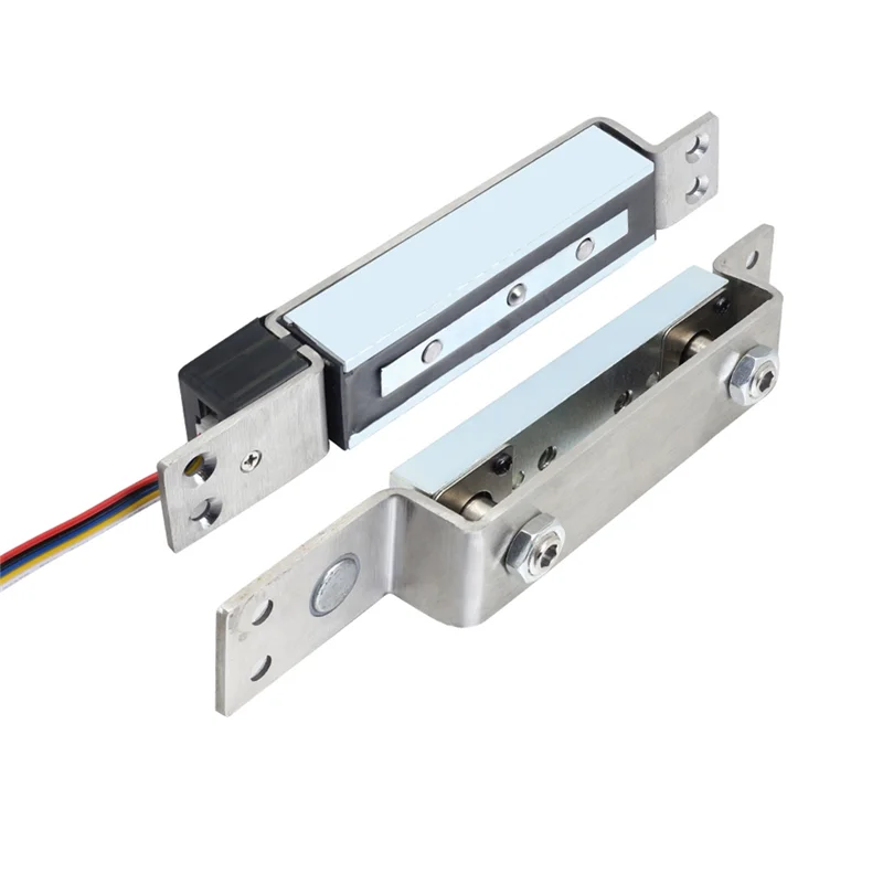 【Dernier montant!】 Serrure de cisaillement électromagnétique intégrée, Compatible avec le système de contrôle d'accès, serrure de porte magnétique électrique dissimulée