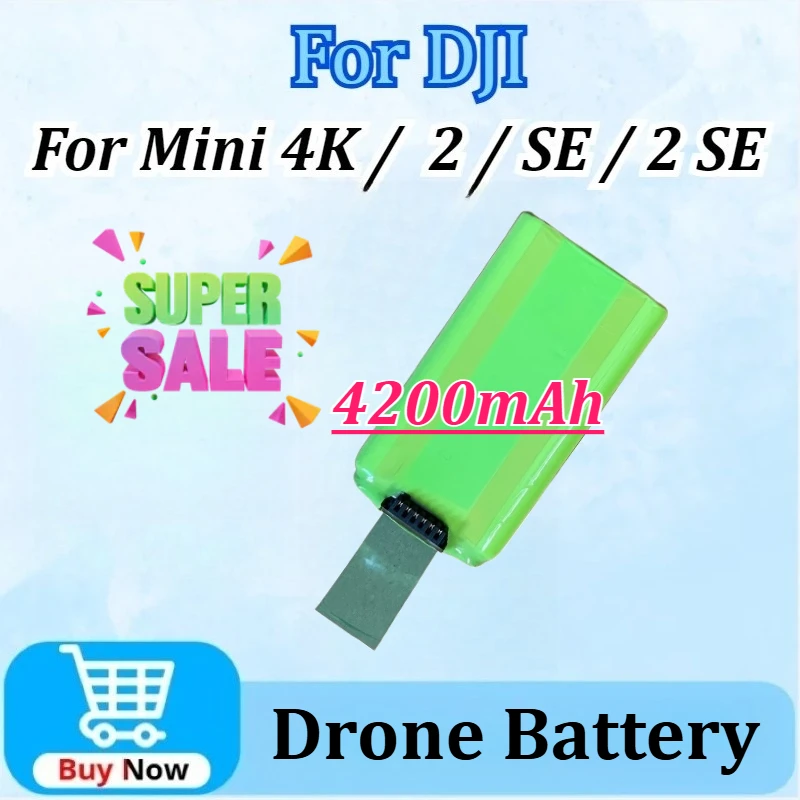 

New Upgraded 4200mAh Drone Battery Up To 43 Minutes Flight Time for DJI Mini 4K / 2 SE / Mini 2 / Mini SE High Quality Battery