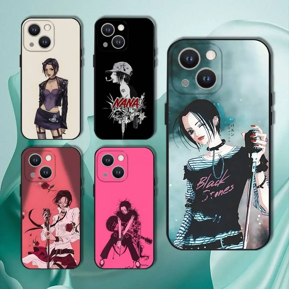 

A-Anime N-NaNa Osaki Phone Case For iPhone 16,15,14,13,12,11,Pro,XS,Max,XR,Plus,E,SE4,Mini Black Soft Cover