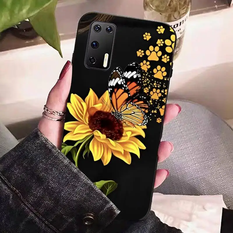 Beautiful Flower sunflower Phone Case for Huawei P30 40 20 10 8 9 lite pro plus Psmart2019