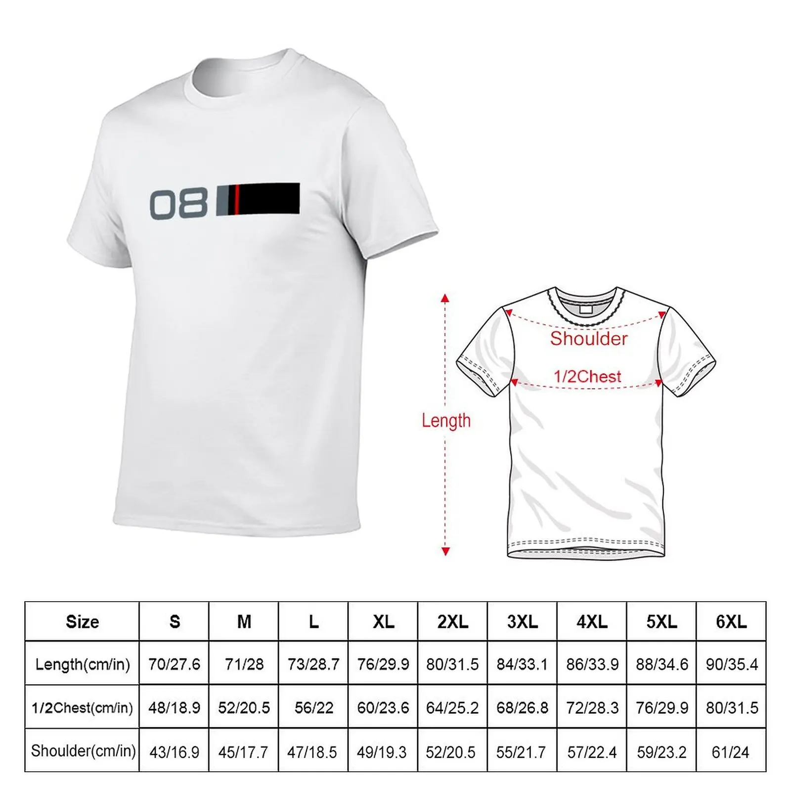Racing cup 308 livery T-Shirt Big Size Daily Wear T-Shirt