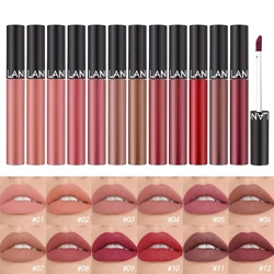 Matte Liquid Lipstick Non-Stick Cup Long Lasting Lip Gloss Waterproof Lips Makeup Gift for Girls and Women