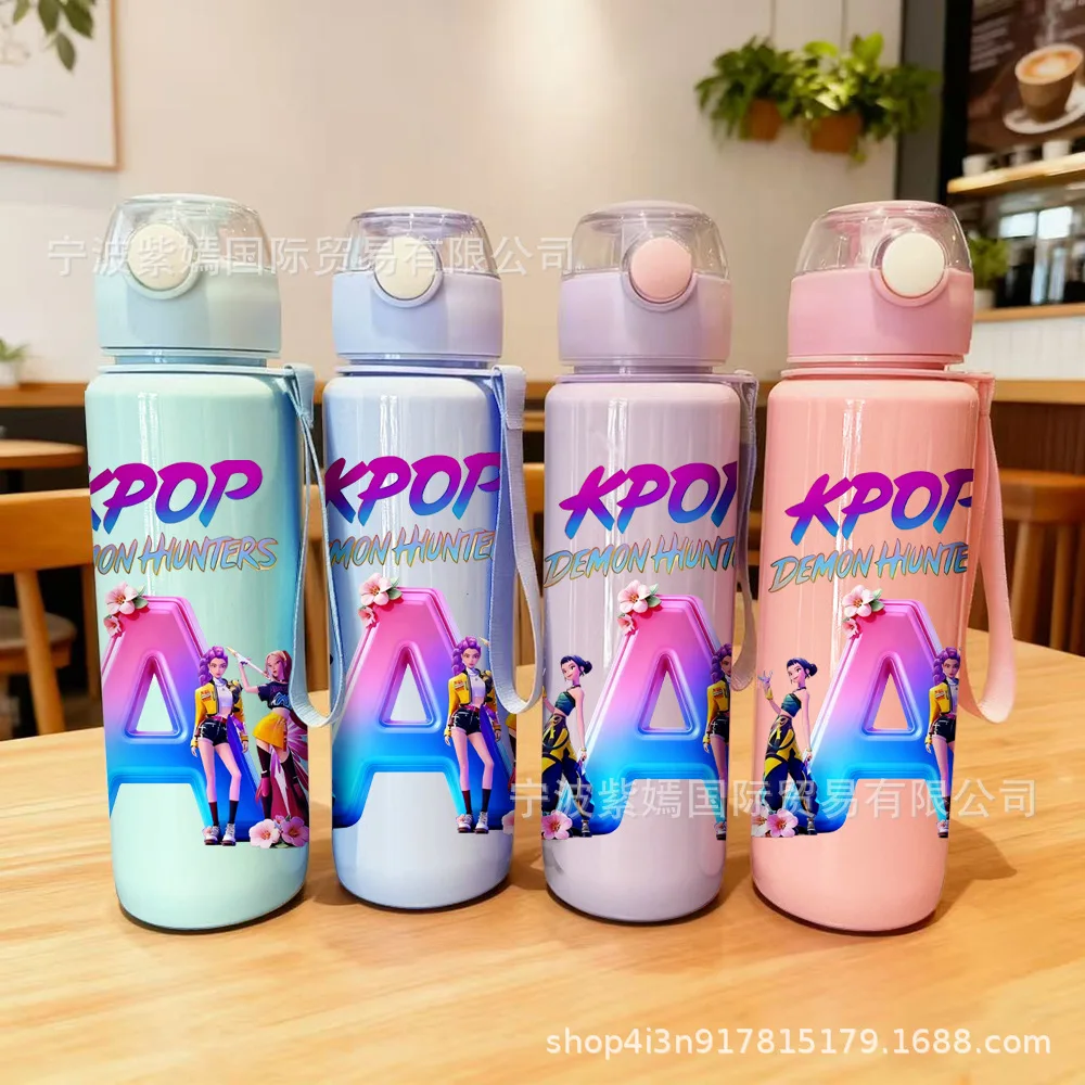 700ML New Cartoon Water Bottle Large Capacity Sports Water Bottle 3D Textured Design for Gym Running Portable Drinking Cup Gift