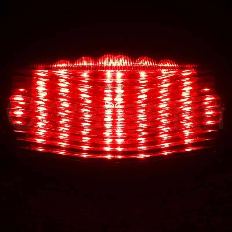 For Kawasaki Ninja 650R EX650 ER6N ER6F 2006 2007 2008 Smoke Motorcycle Rear Tail Light Brake Turn Signal LED Light Lamp