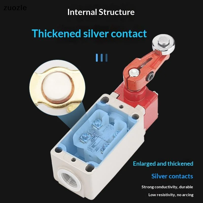 exquisite1Pcs LXK3 Limit Micro Switch LXK3-20S 10A Momentary IP65 Waterproof Aluminum Alloy Limited SwitchElectronic accessories