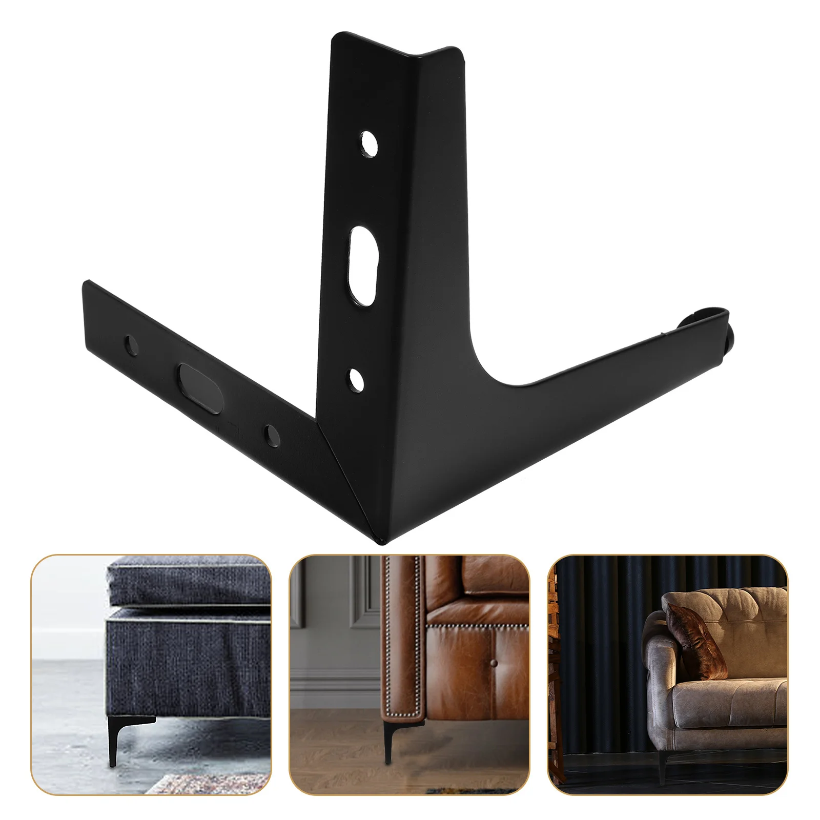 

4pcs Triangle Furniture Legs 8 Inch Metal Sofa Legs Replacement Set For Couch Cabinet Dresser Stool Table Decor Furniture Parts