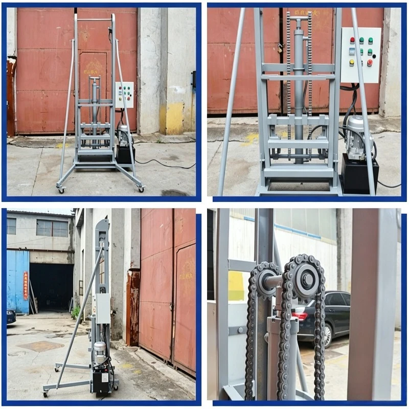 Deposit Price Customizable Hydraulic Lift Mobile Garbage Bin Tilter Material Elevator Electric Flip Dump Lifting Machine