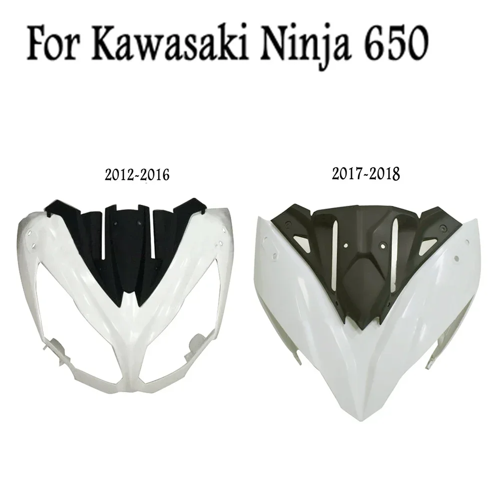 New Motorcycle Unpainted Upper Front Cowl Nose Fairing For Kawasaki Ninja 650 EX650 ER6F 2012 2013 2014 2015 2016 2017 2018