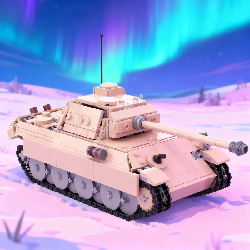 

875 деталей, конструктор MOC System, модель Panther G, архитектурные блоки, DIY, креативная развивающая игрушка, рождественский подарок, кирпичики для детей