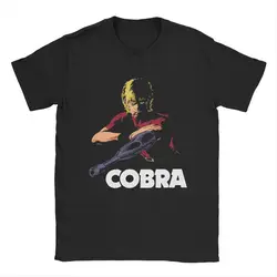 Space Adventure Cobra Men's T Shirt Anime Manga Amazing Tees Short Sleeve Round Neck T-Shirts Cotton Classic Clothes