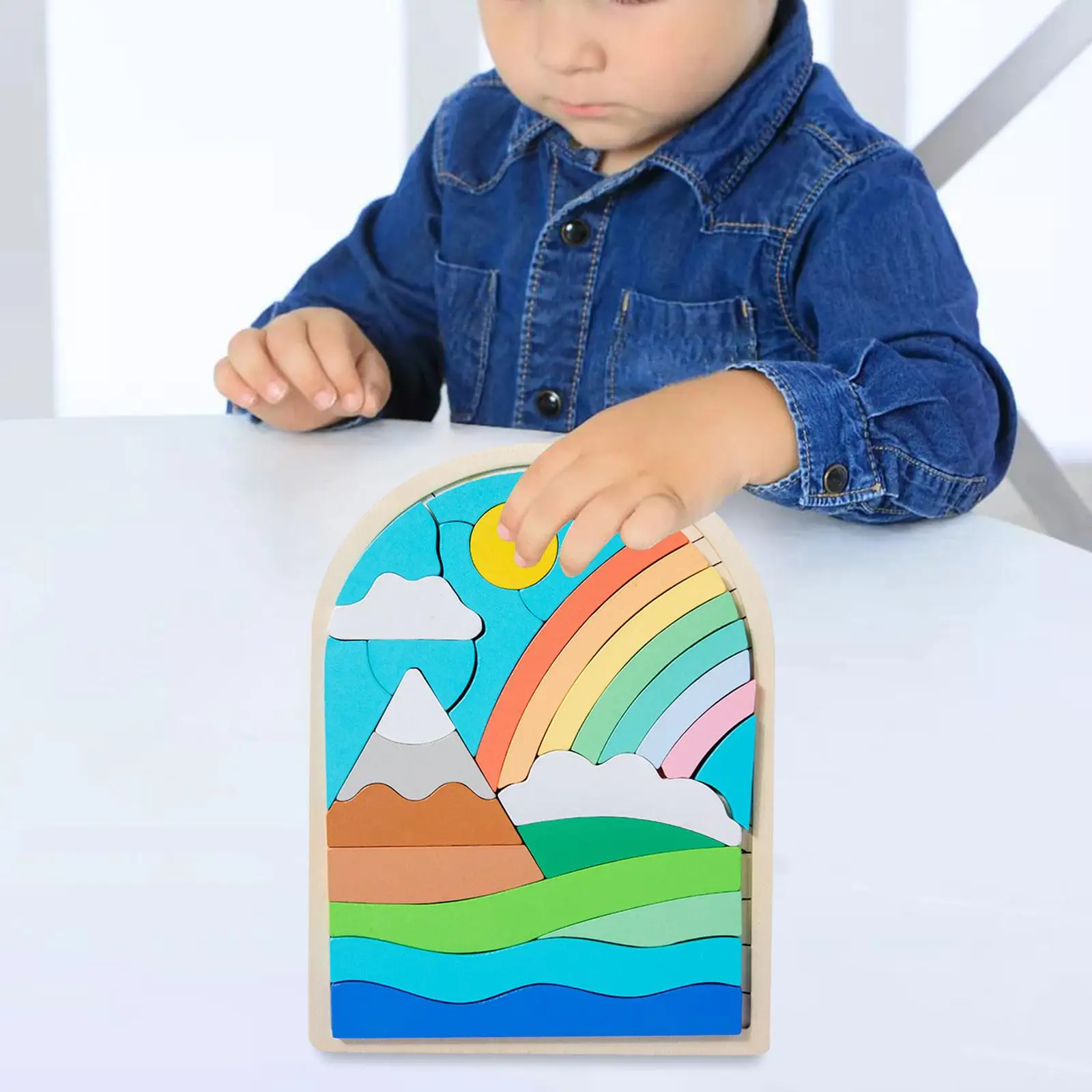 Wooden Matching Jigsaw Puzzle for Age 4+ Years Old Girls Boys Toddlers