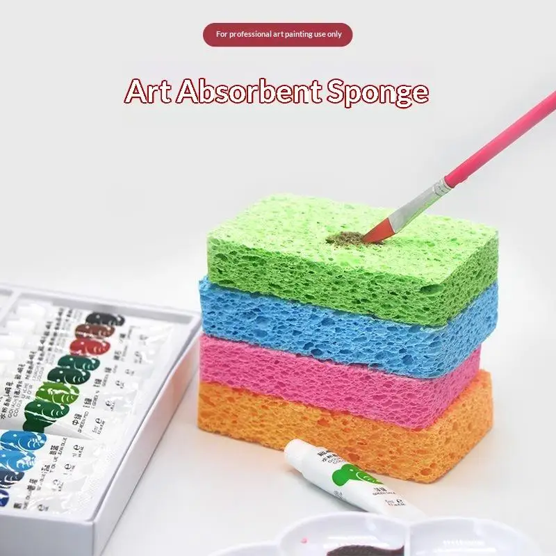 1Pcs Watercolor Painting Sponge Super Absorbent Sponge Art Supplies Painting Brush Cleaning Sponge Tools