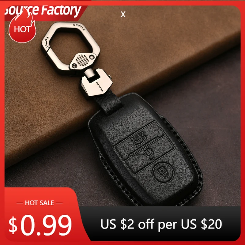 

Car Stickers Genuine Leather Protector for Kia Key Cover K3/K5/K2/Kx3/K4/Kx1 Cerato Soul Sportage Sorento Rio Key Case Cove