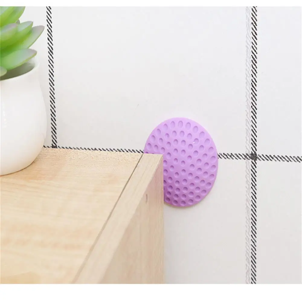 10 قطعة مقبض الباب المطاطي الناعم منصات المضادة للتصادم 3m امتصاص الصدمات الخلفية منصات واقية صامتة لمقابض الأبواب #5