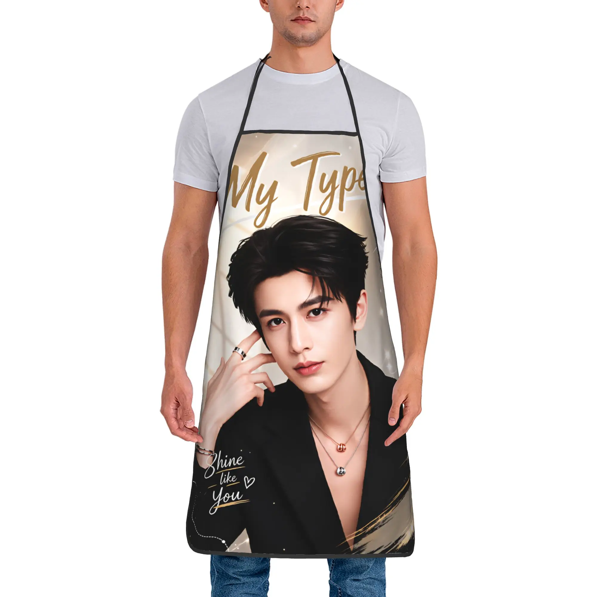 Zhang Linghe Apron  Custom Cleaning Kitchen Accessories Home Manicure Aprons without Pocket