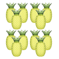 12 Pcs Pineapple Shaped Candy Boxes Plastic Fruit Gift Containers Versatile Storage Bulk Party Snacks Wedding Favors Hawaii