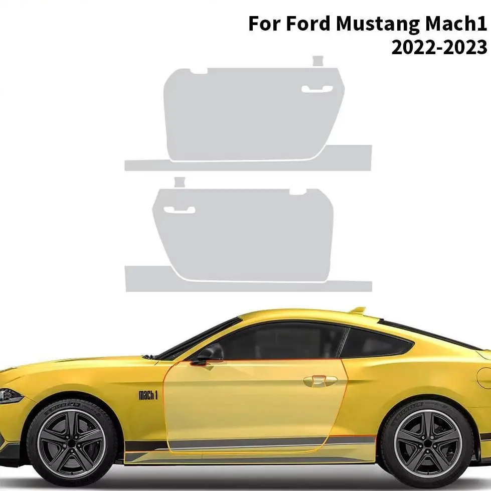 For Ford Mustang Mach1 2022-2023 TPU Bumper Hood Pre-cut PPF Clear Paint Protective Film Custom Anti Scratch Self Healing Shield