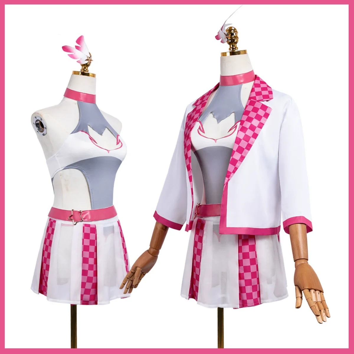 أزياء أنيمي مصير/كاليد اينر إيلياسفييل فون آينزبرن التأثيرية أزياء سباق السيارات الموحدة تنورة حللا شعر مستعار امرأة مثير كرنفال البدلة