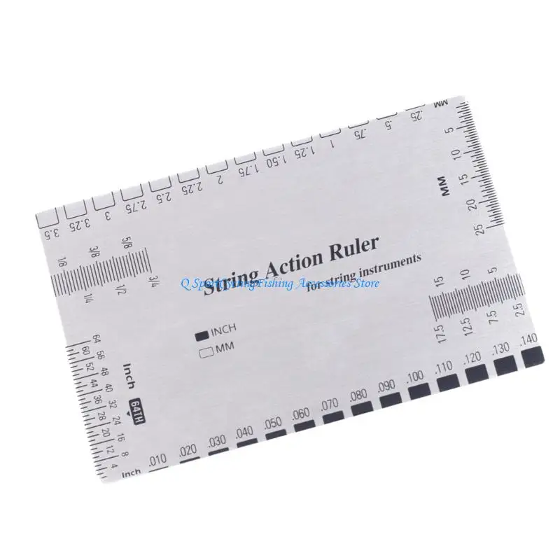 

String Action Ruler Gauge Leveling Rulers Multi Instrument String Action Gauge for Guitarists and Instrument Technicians