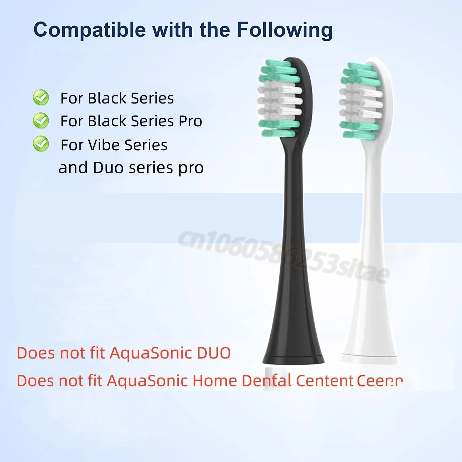 Cabezales de repuesto para cepillo de dientes AquaSonic Black Series, Black Series Pro, Vibe Series, Duo Series Pro