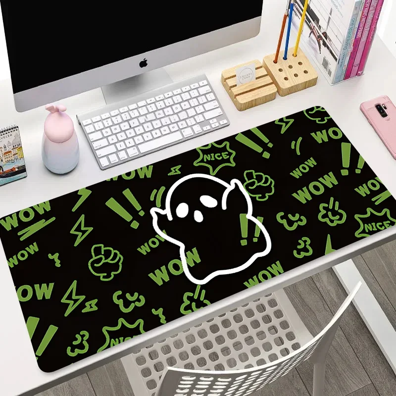 

Funny ghost Mouse Pad xxl Large Size Game Mousepad Gaming Keyboard Table Mat Natural Rubber Office Decoration Carpet Mouse Mat