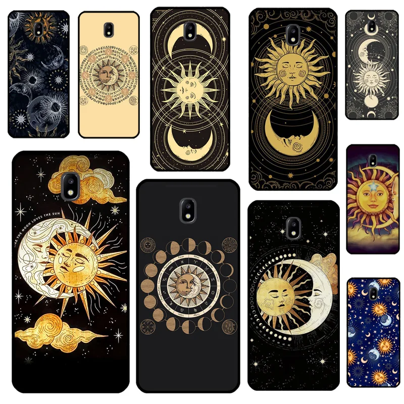 Funny Sun Moon Face Case For Samsung Galaxy M15 M35 M55 M32 M12 M52 M31 M56 M36 M16 M06 M13 M33 M53 M14 M34 M54